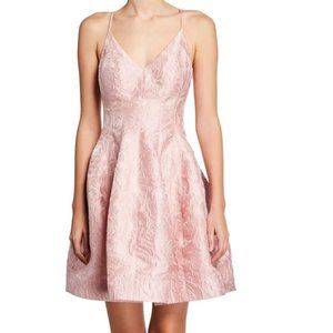 HALSTON Floral Jacquard Tulip Cocktail Dress NWT